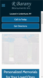 Mobile Screenshot of baranymonumentlettering.com